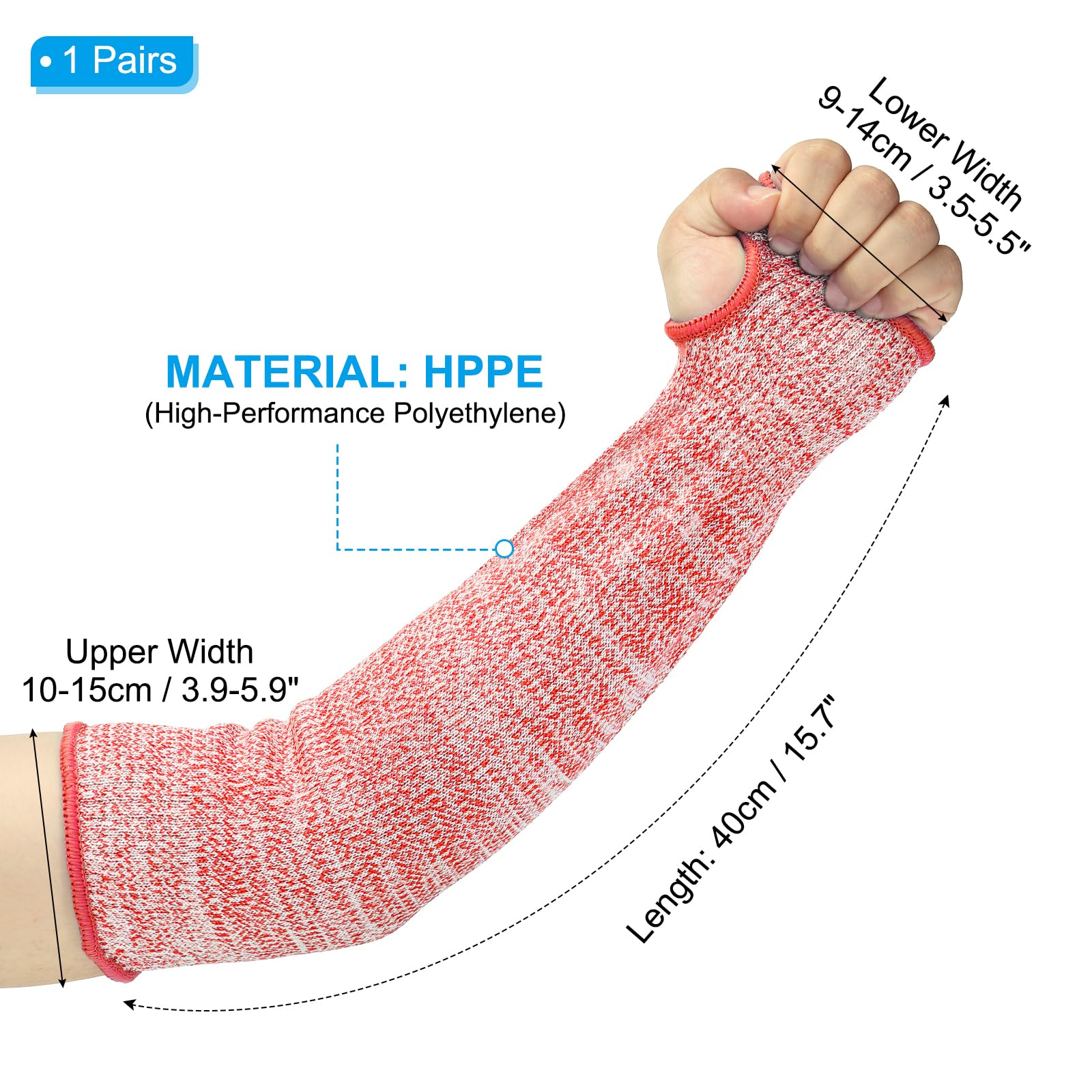 PATIKIL 16 Inch Cut Resistant Sleeve - Image 2