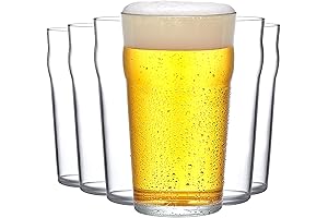 Amazing Abby - Amber - 20-Ounce Outdoor Beer Glasses (Set of 6)