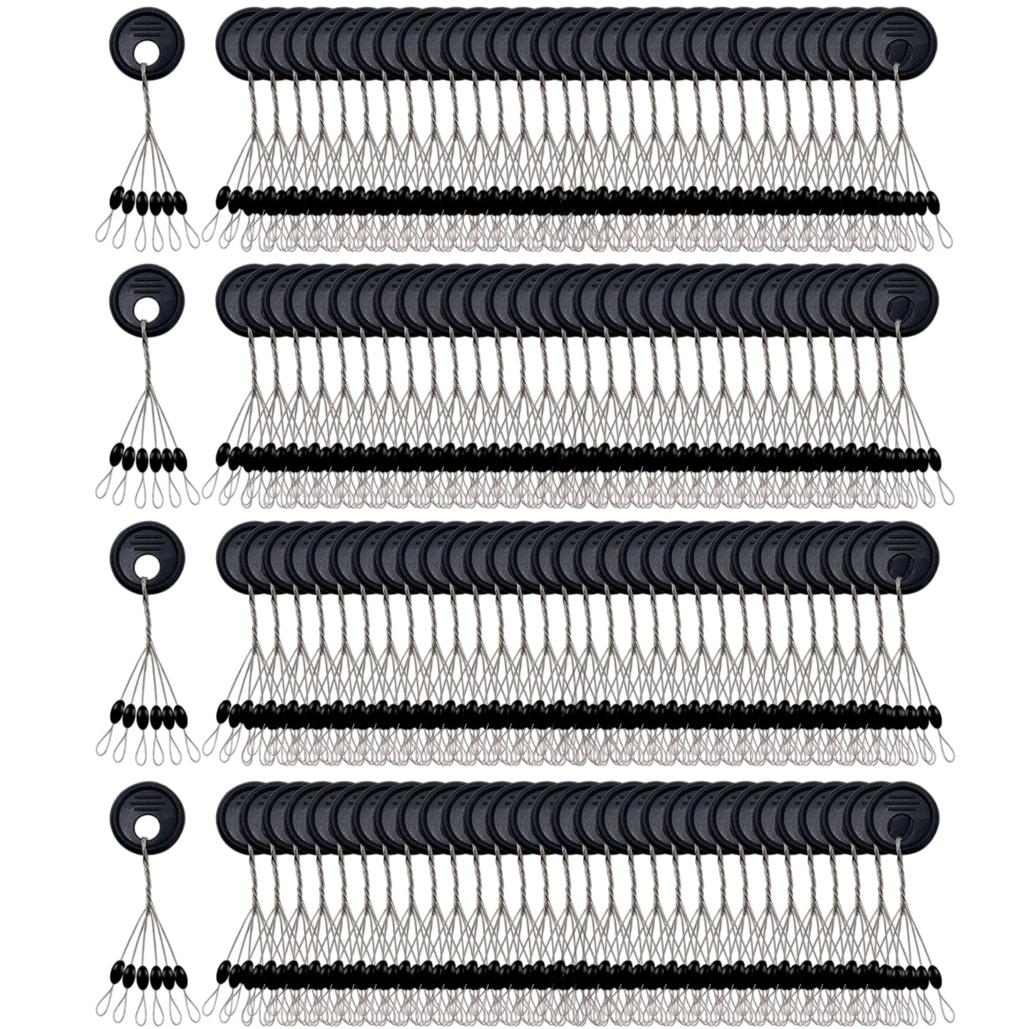 Drchoer Bobber Stops for Fishing Line: 1200pcs Sinker Float Stops for Bass Fishing - Texas Rig Weight Stoppers Size Large Medium Small