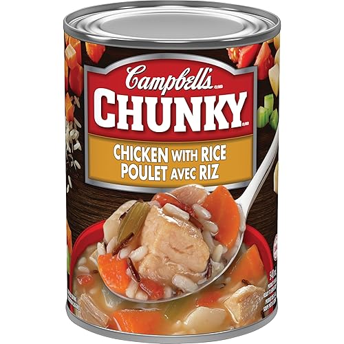 Campbells Pollo grueso con sopa de arroz 183fl oz183 onzas importado de Canadá