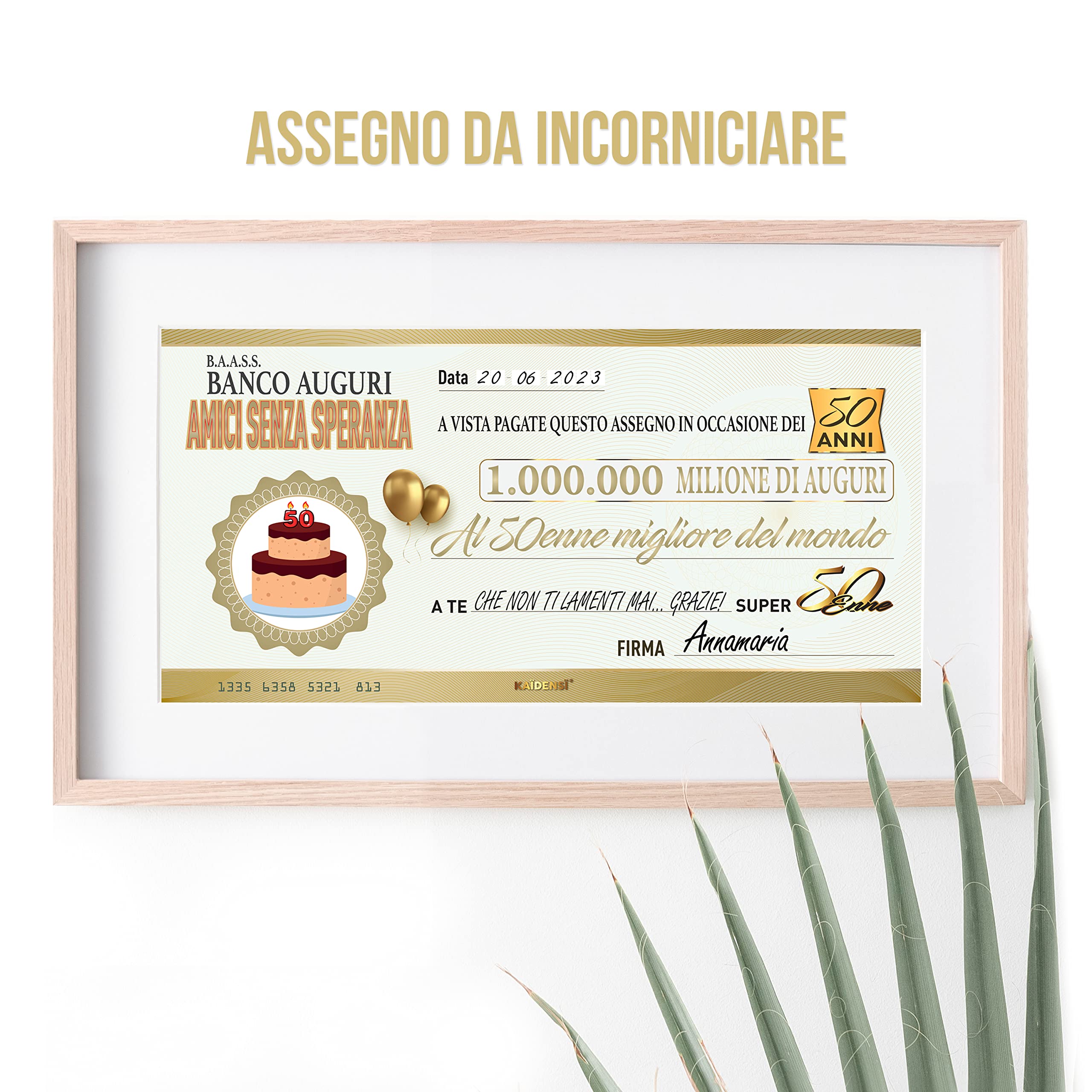 Biglietto Auguri Compleanno 50 Anni - Idea Regalo Originale E Divertente