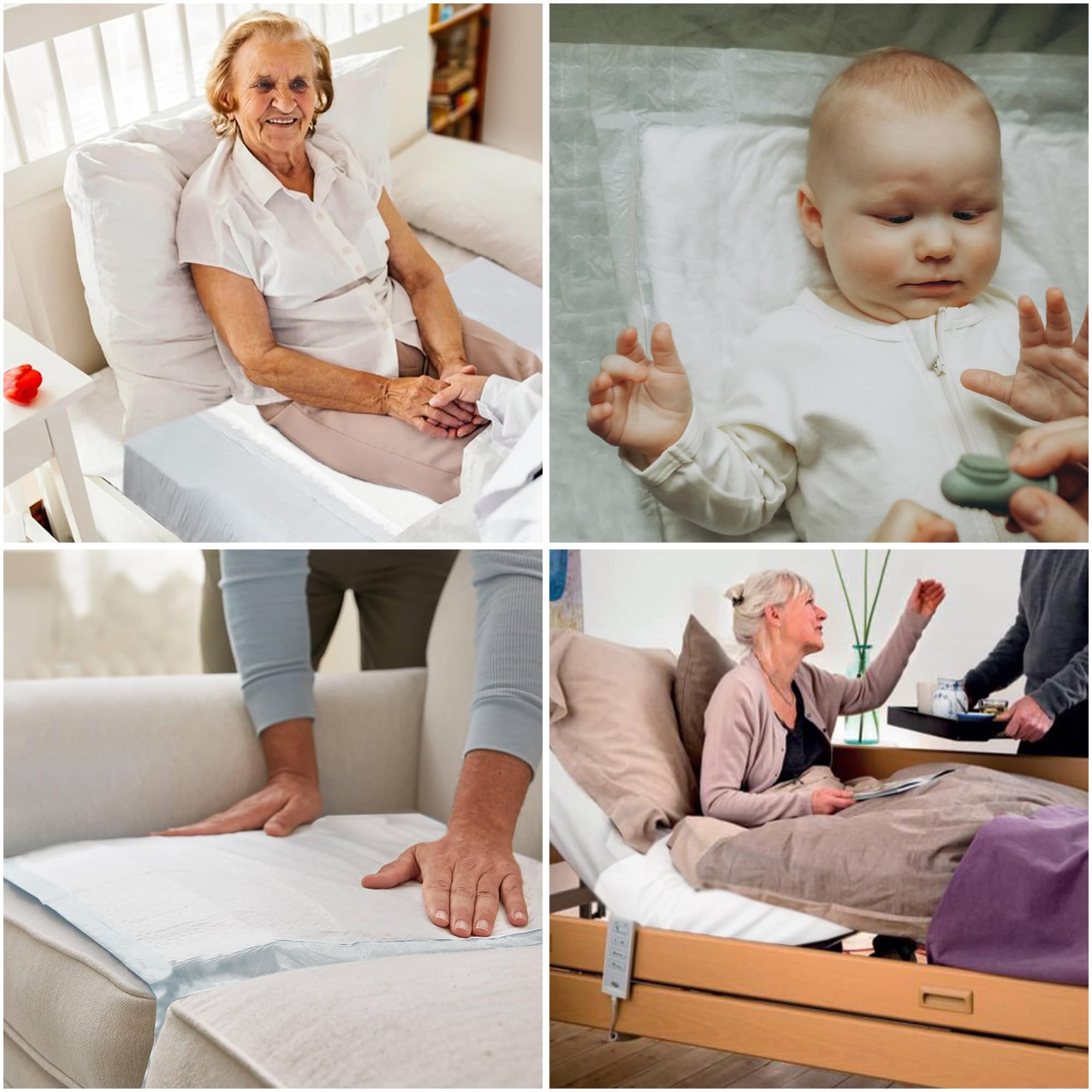 SABANINDAS Protectores de Cama Desechables Extra, 80 x 180 cm | 6 x 20 Unidades, Impermeables y Absorbentes, Para Adultos y Bebés, Ideal para Incontinencia