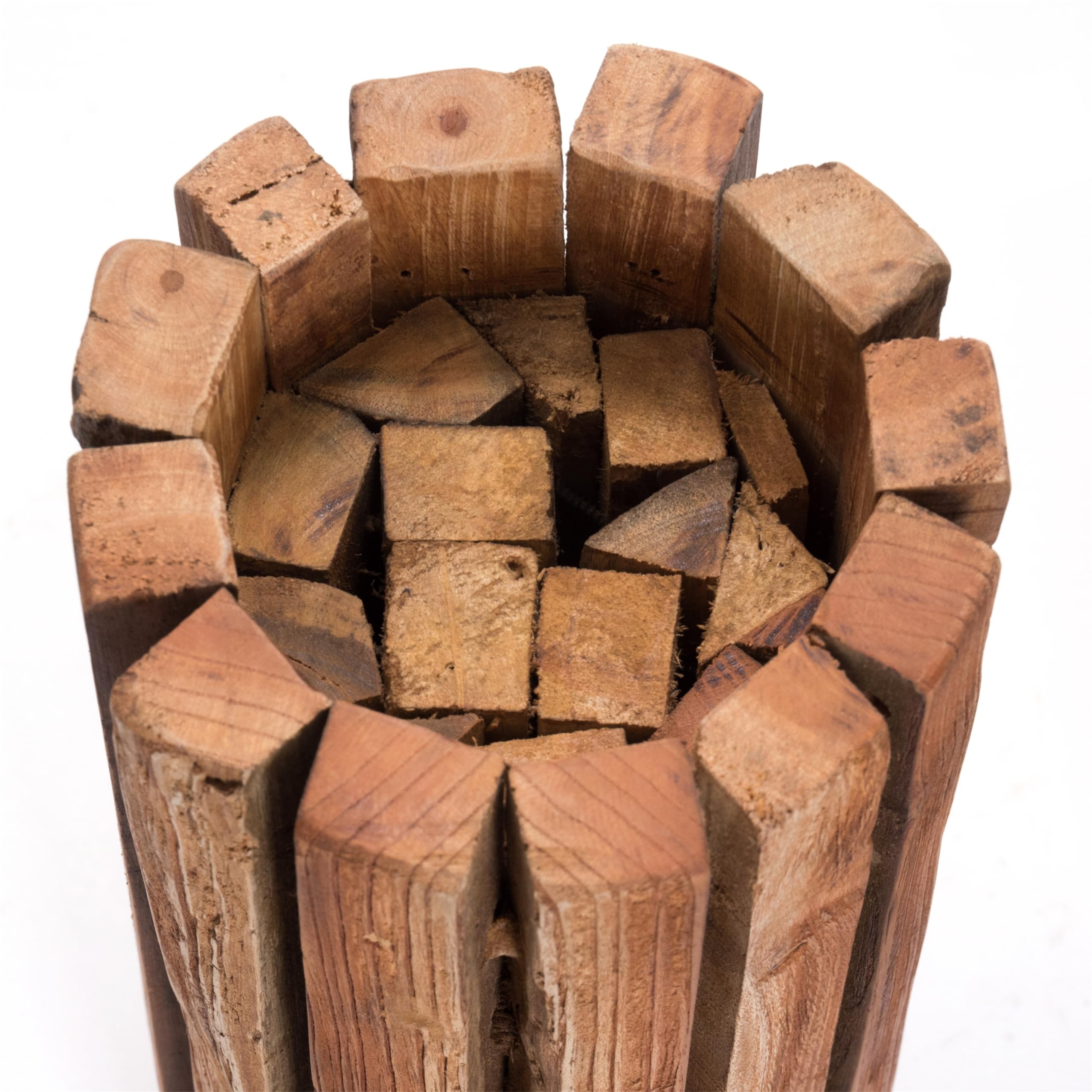 Świece kolumna Spira 55 | 55 cm, mahoń/drewno tekowe | świecznik kolumna, świecznik, kolumna dekoracyjna, podest na kwiaty, kolumna na rośliny, podłoga świecznik