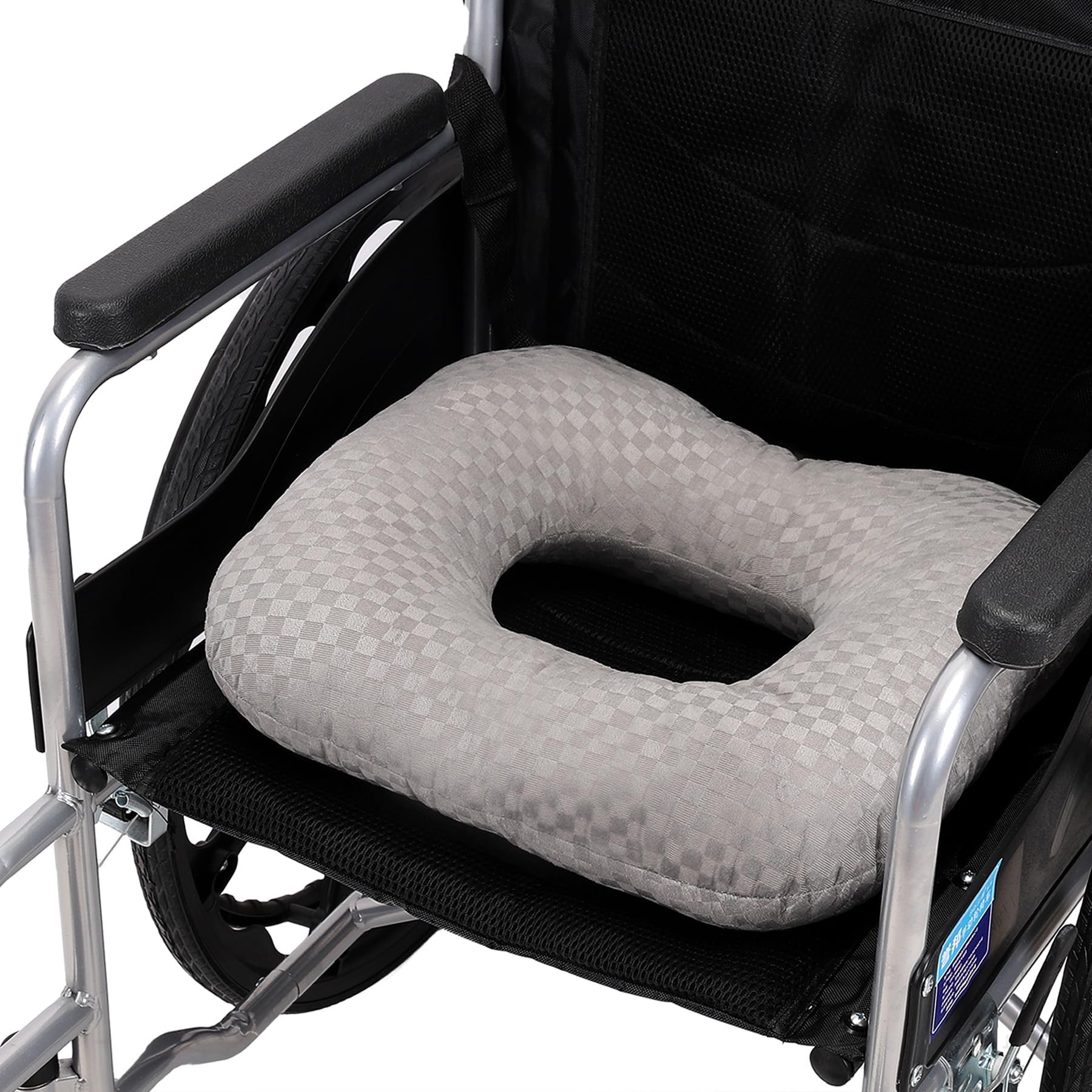Beatvive Gray Anti-Slip Wheelchair Cushions, Bed Sore Cushions For Butt, Ergonomic Innovations Orthopedic Donut Pillow, Medical Seat Cushion For Sciatica, Back, Coccyx, Pressure Sore (Gray)