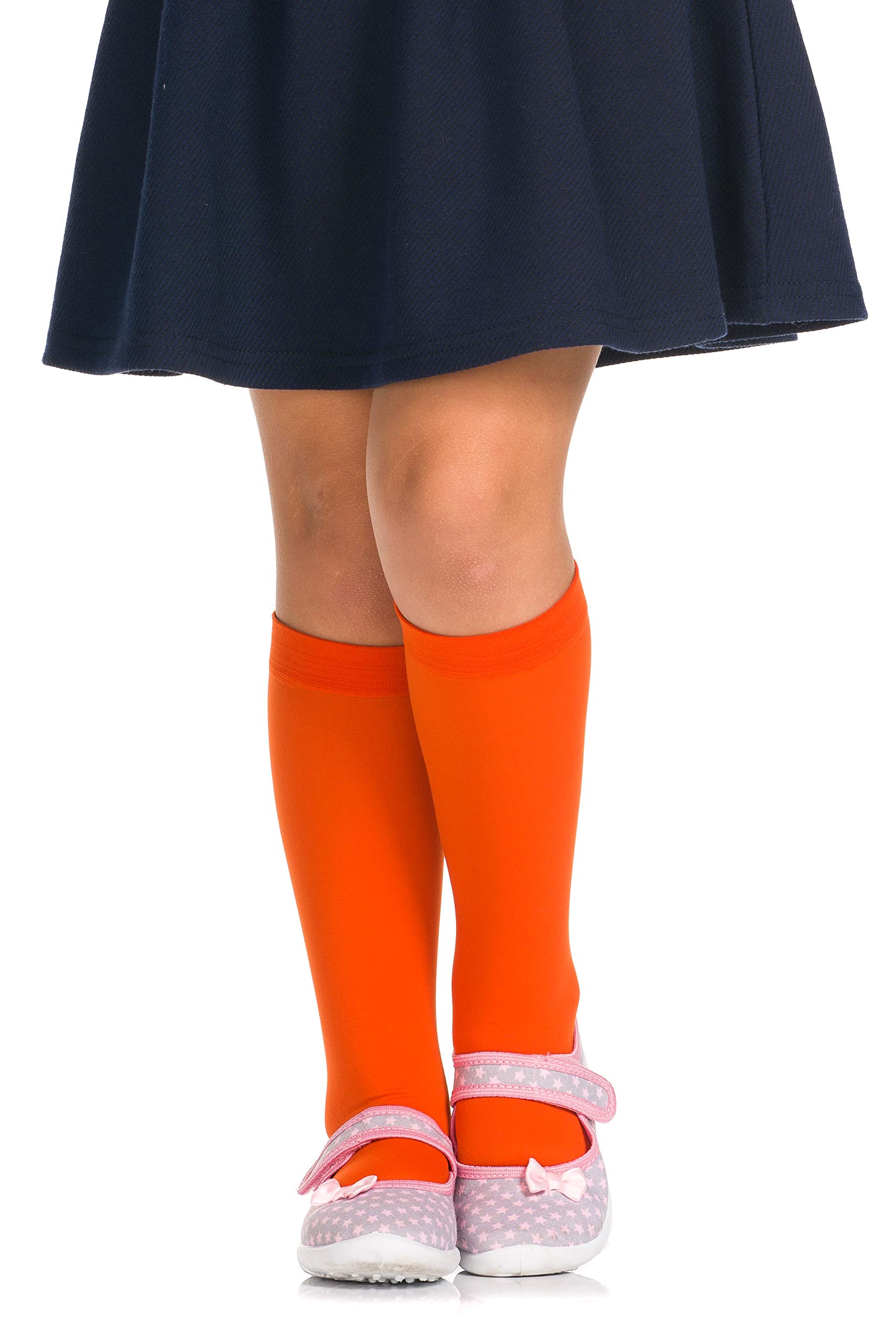Romartex Calcetines hasta la rodilla para niñas y niños, lisos, 40 denier