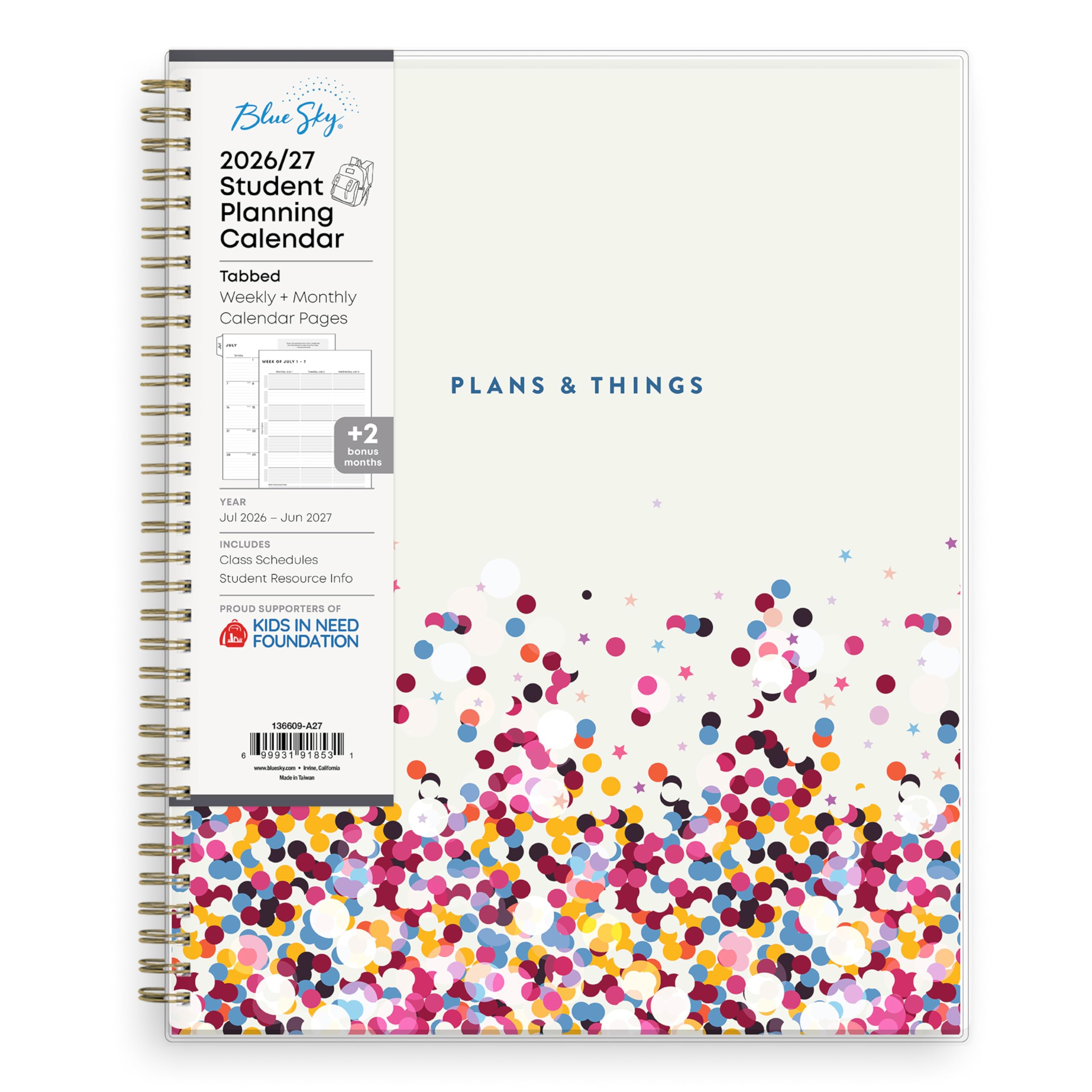 Amazon.com : Blue Sky 2026-2027 Weekly and Monthly Academic Year