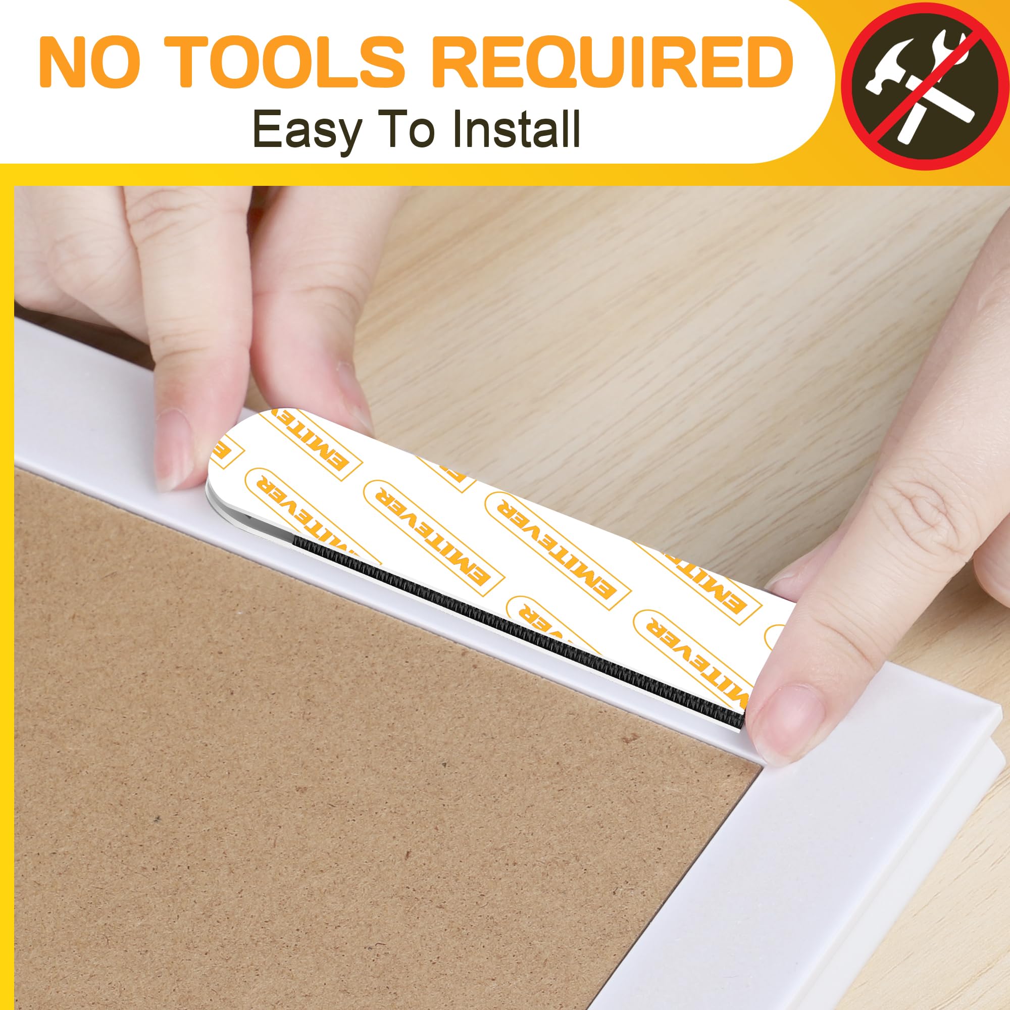 24 Pares De Tiras Para Colgar Cuadros Sin Clavos - Pequeñas 15x50 Mm, Adhesivas, Resistentes Y Fáciles De Quitar