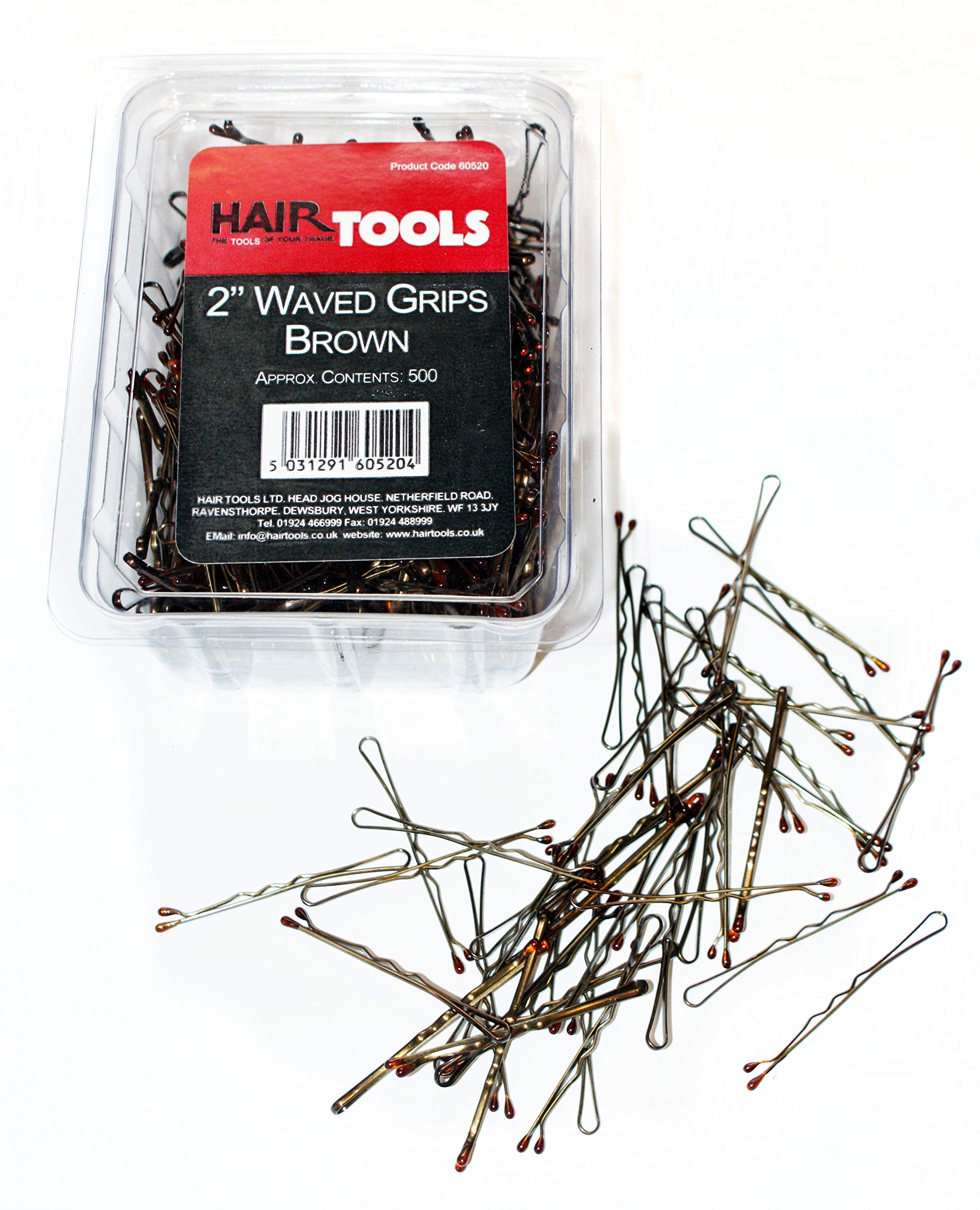 Hairtools 2" Waved Grips (500) Brown
