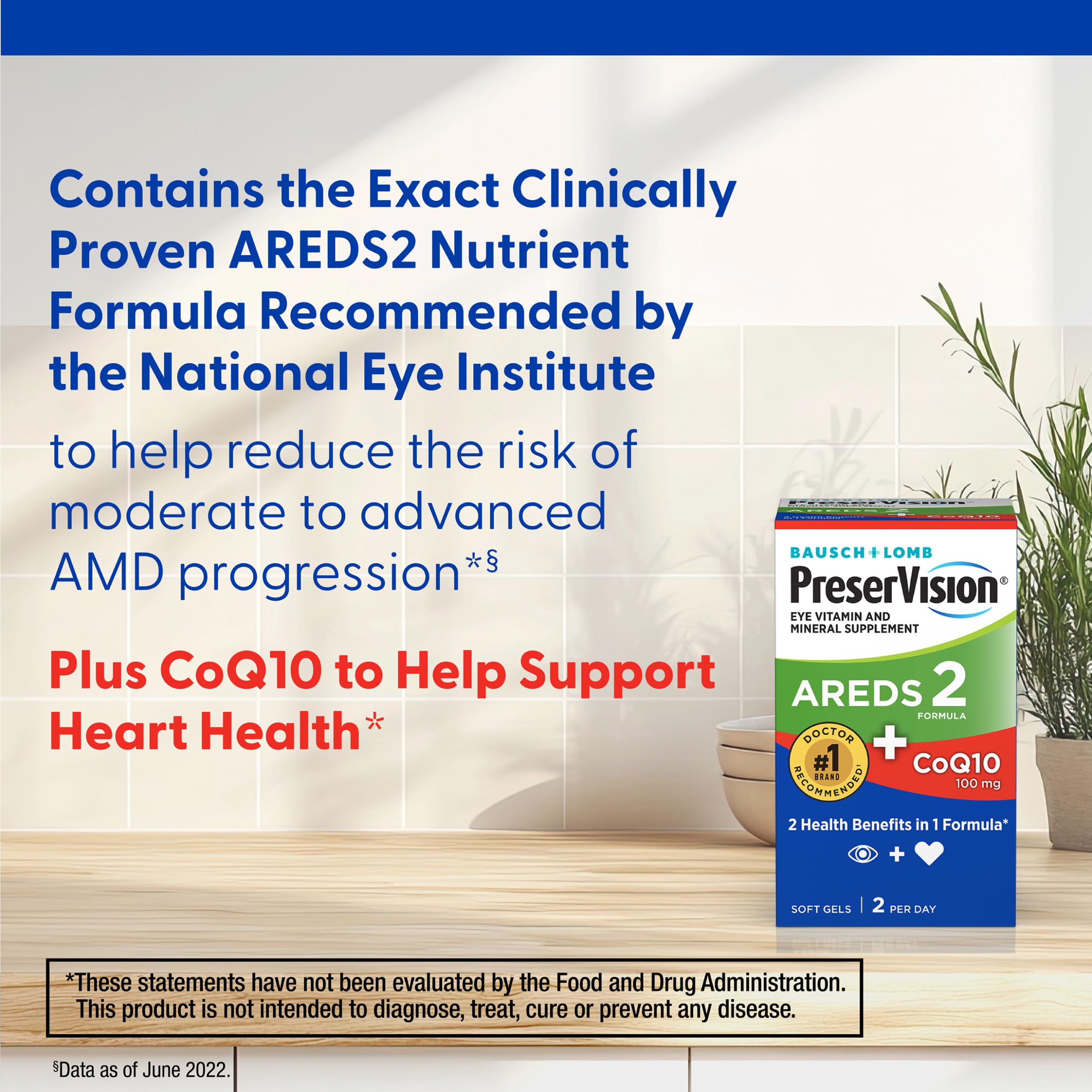 PreserVision AREDS 2 Eye Vitamins Lutein Zeaxanthin Supplement 100 Softgels — Amazon image 2
