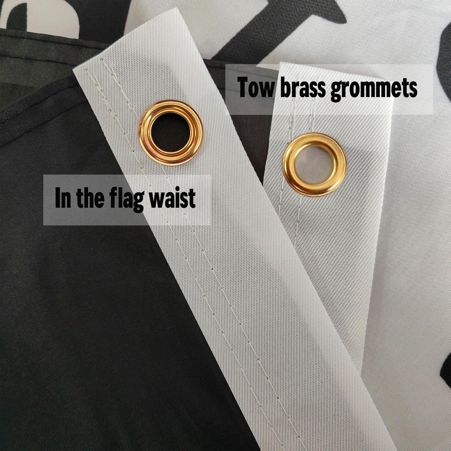 Double Sided Pow Mia Flag 4x6 Outdoor- UV Fade Resistant 3Ply Black Pow Flag Banner with 2 Brass Grommet-Memorial Veterans,Armed Forces,Military Prisoner Flag - Image 4