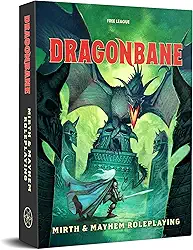 Free League - Dragonbane: RPG Core Set - Mirth & Mayhem Boxed Set, Inclui: Dado, Livro de Regras, Mapa & Mais, Jogo de RPG para 6 Jogadores, Idade Mínima: 100 Meses