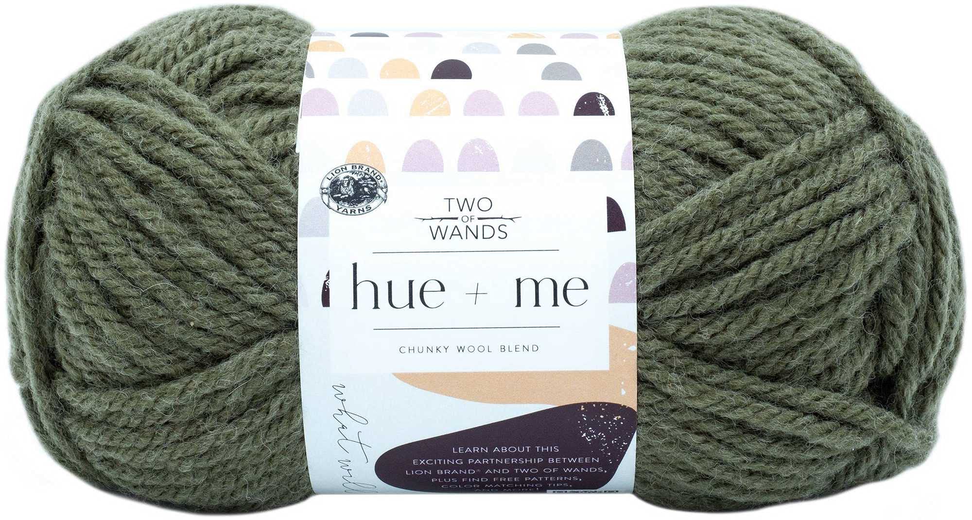 Lion Brand włóczka dziewiarska Hue & Me Fatigues 617-174 (3-Skeins) Same Dye Lot Masywna nieporęczna #5 Miękka 80% Akryl, 20% Wełna Pakiet z 1 Workiem Artsiga