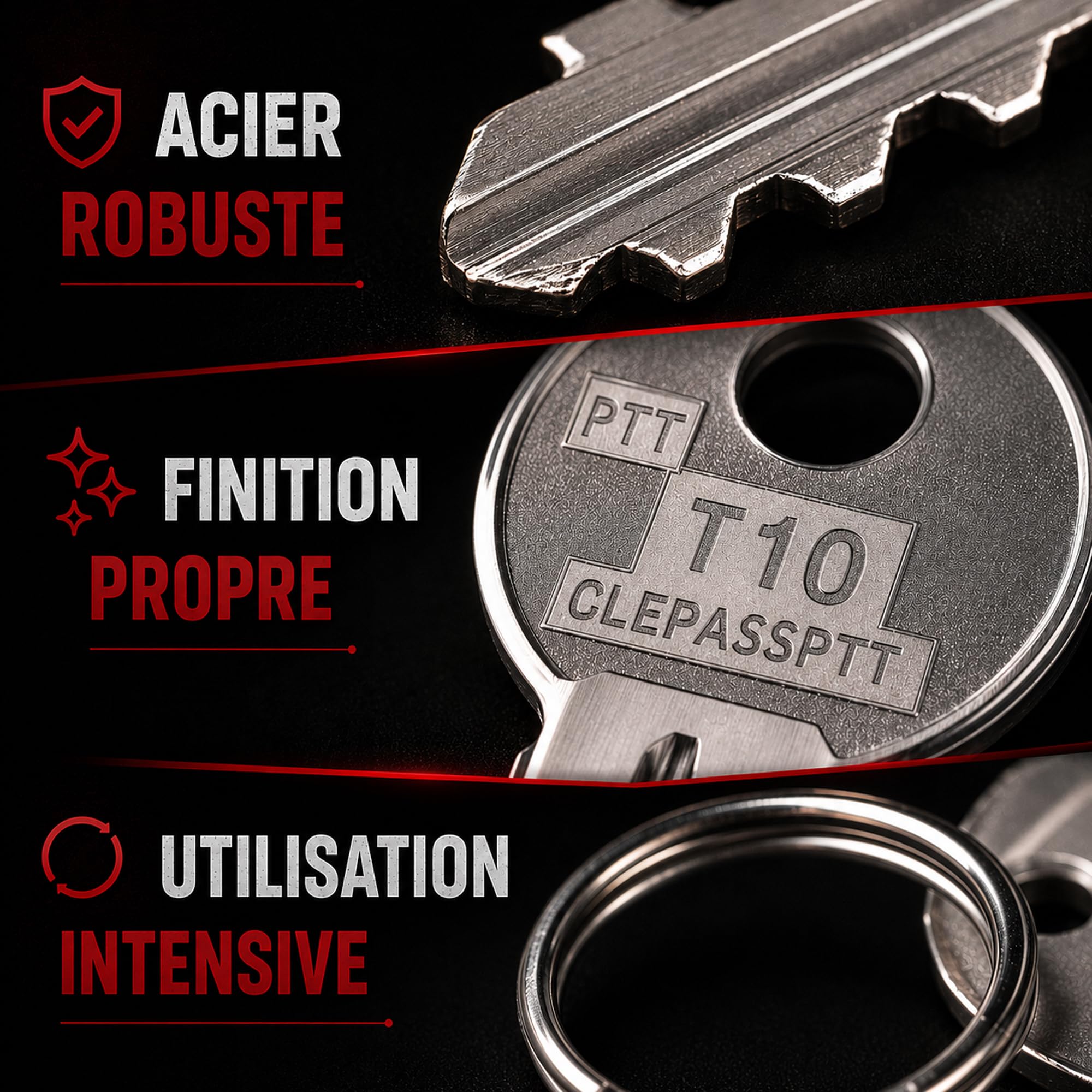 Kit de 21 llave para pase PTT especial para libros y factores | para cerraduras de cajas de cartas, puertas de inmensa | LLAVE pasa a todas partes A10 hasta U10 | Garantía de por vida! ! !