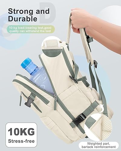 Vista 211 de VECAVE Mochila de viaje para laptop, mochila aprobada para vuelos,Mochila deportiva para universidad casual, E-peacockblue, Mochila para laptop