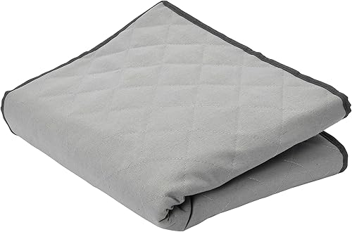 Miniatura 5 de Household Essentials Bolsa de almacenamiento de hojas de mesa acolchada gris, grande