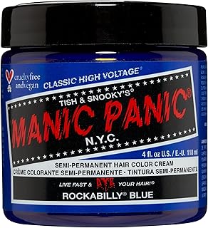 Manic Panic Rockabilly Blue Classic Creme, Vegan, Cruelty Free, Semi Permanent Hair Dye 118ml