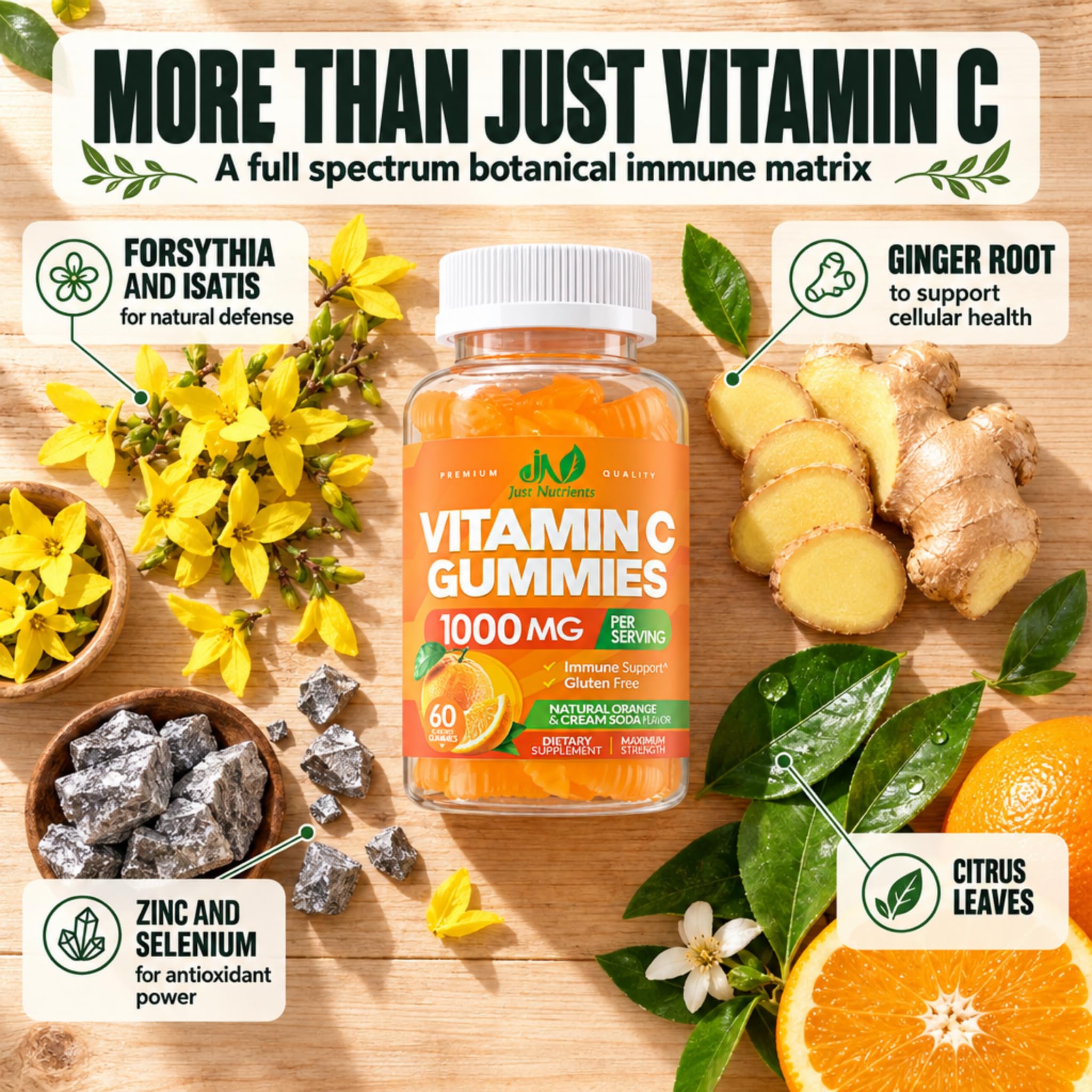 Vitamin C 1000mg Gummies – Chewable Multivitamin for Adults & Kids — Amazon image 3