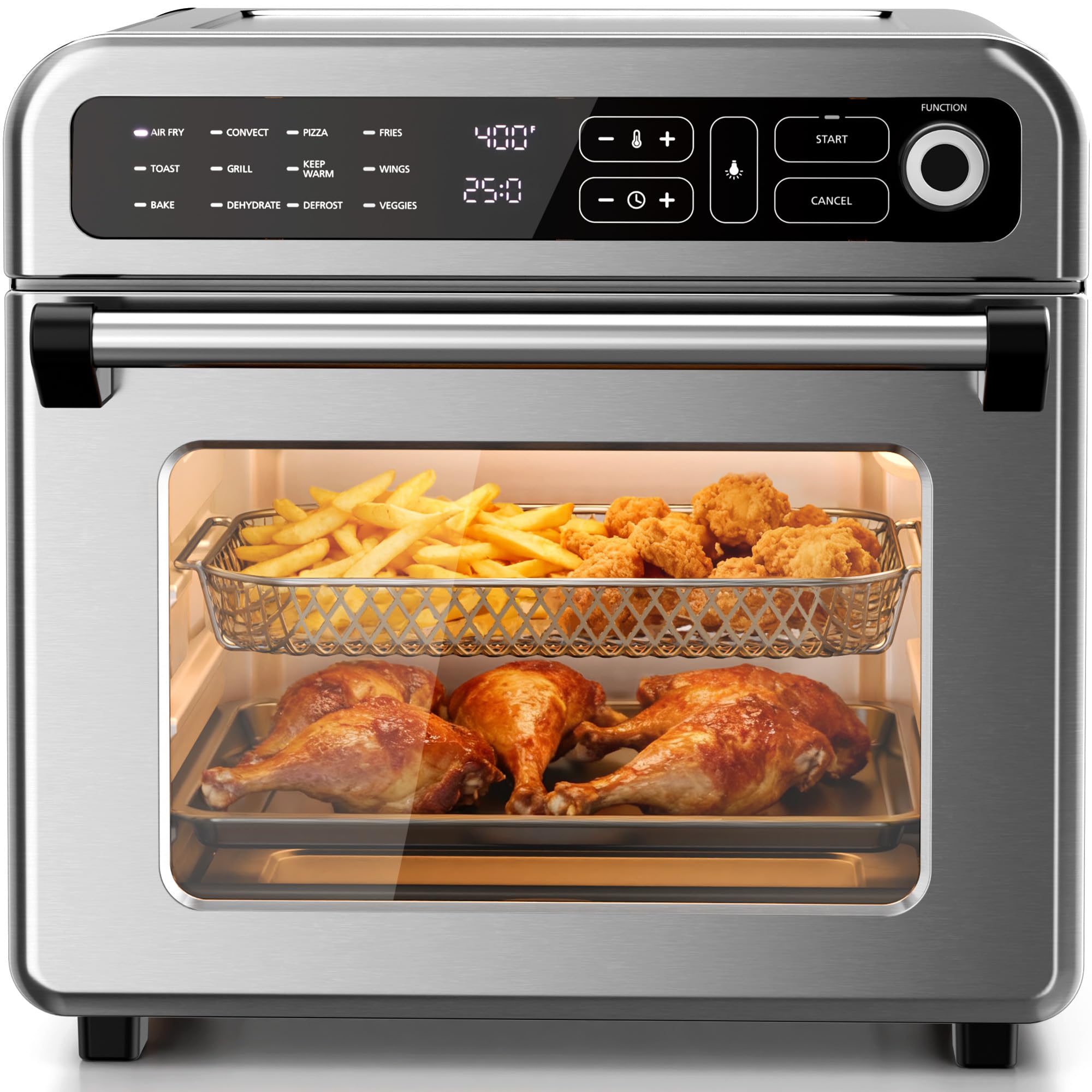 Kismile 18QT Air Fryer Toaster Oven Combo