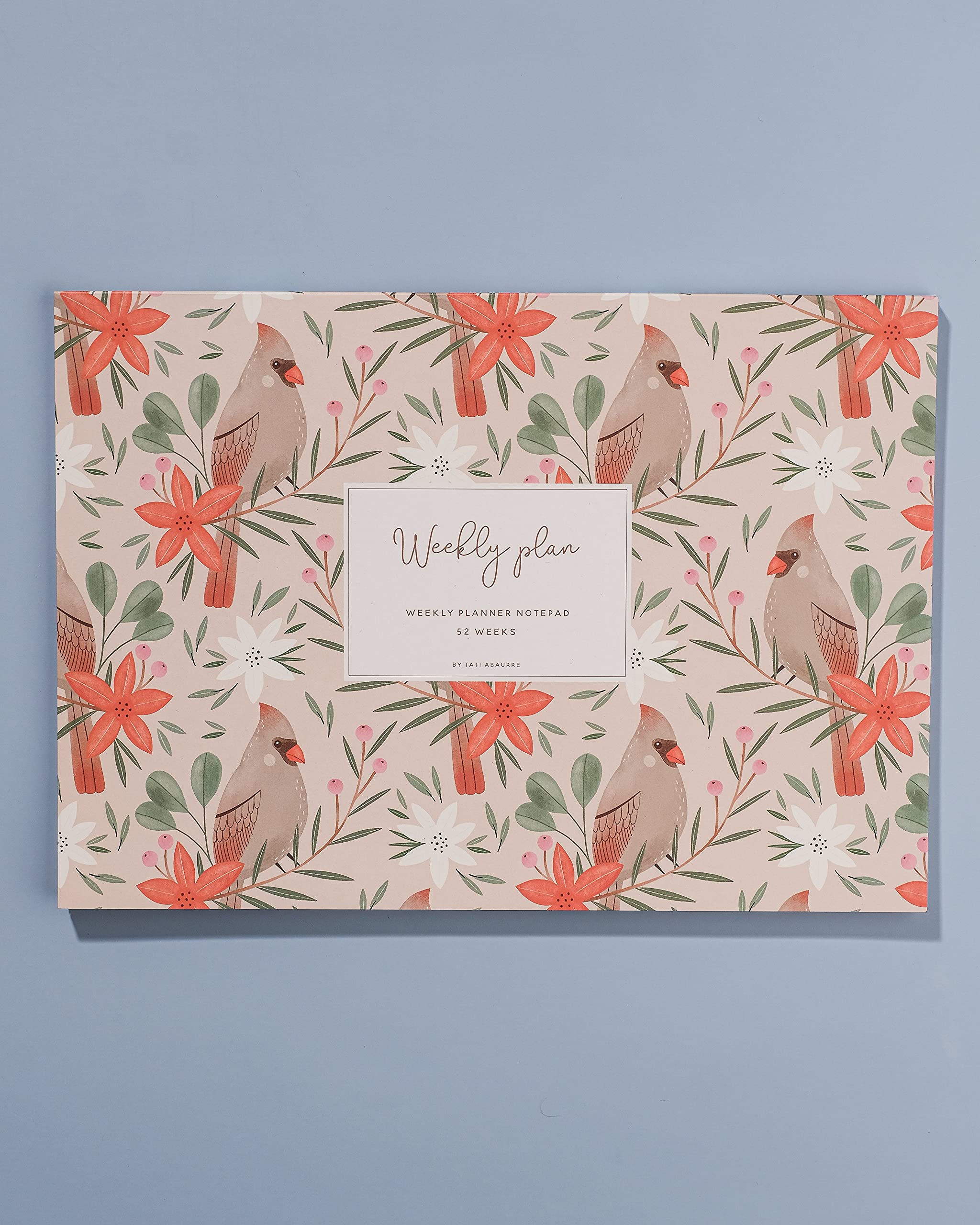 Northern Cardinal A4 Weekly Plan Notepad