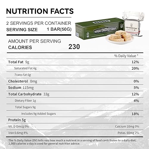 Miniatura 2 de Barras de Ración de Alimentos de Emergencia, Comida de Supervivencia con Caja de Lata, Suministro de Tabletas de Supervivencia de 20 Años de Vida