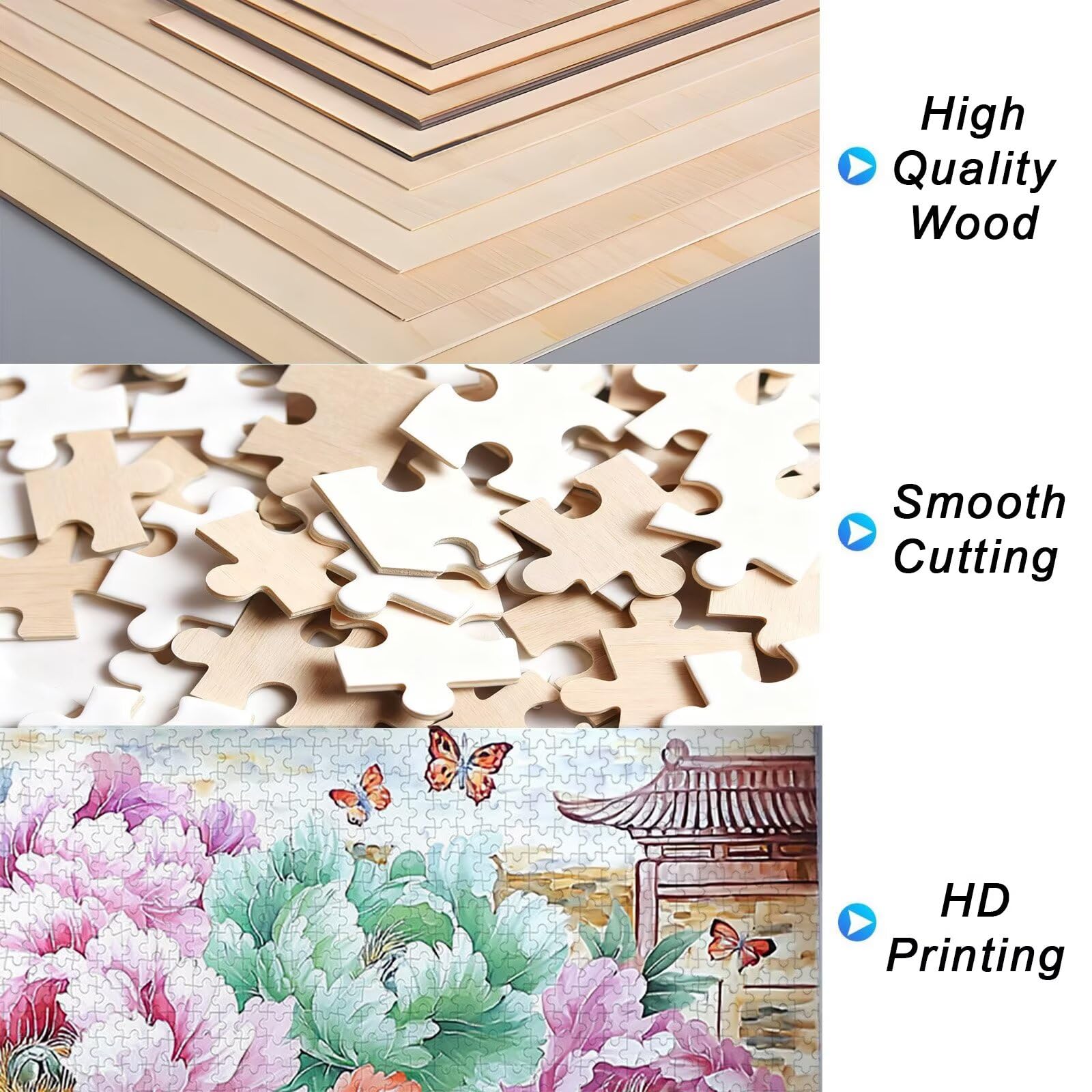 Puzzle 5000 sztuk dla dorosłych, Puzzle piwonia z pudełkiem dla dorosłych, DIY drewniane puzzle, wyzwanie puzzle dla całej rodziny, oryginalne prezenty dla kobiet, prezent dla mężczyzn, temat: retro R