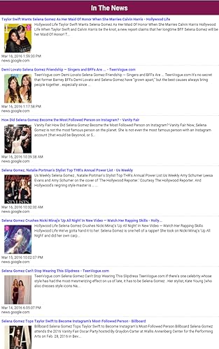 Unofficial Selena Gomez Fan App
