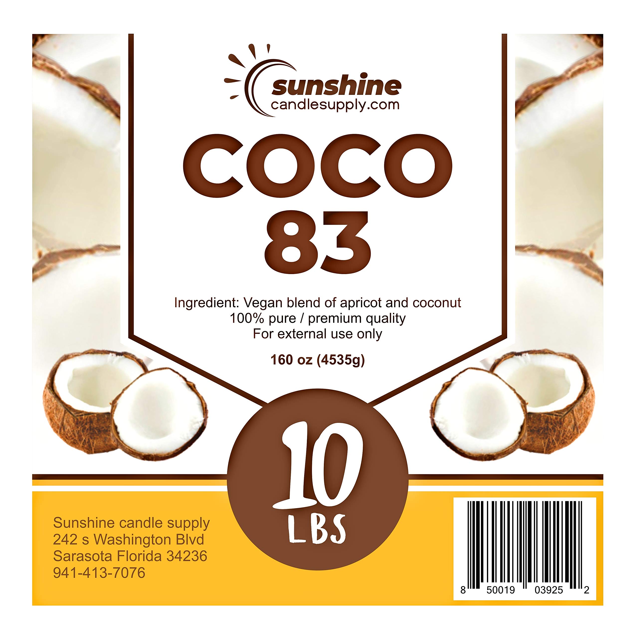 Coco 83 Candle Wax, 10 pounds