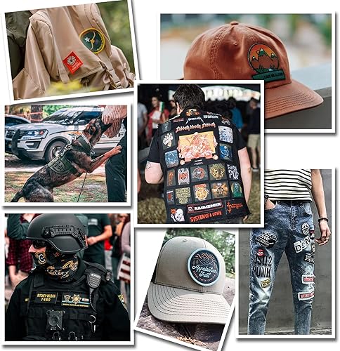 Miniatura 3 de Parches personalizados para añadir tu foto o cualquier logotipo, cualquier texto o nombre, gancho y bucle opcional, coser, planchar en mochilas,