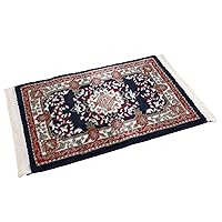 PETEX Tappeto Orientale con Frange Tradizionale Modello Orientale Tessuto Blu