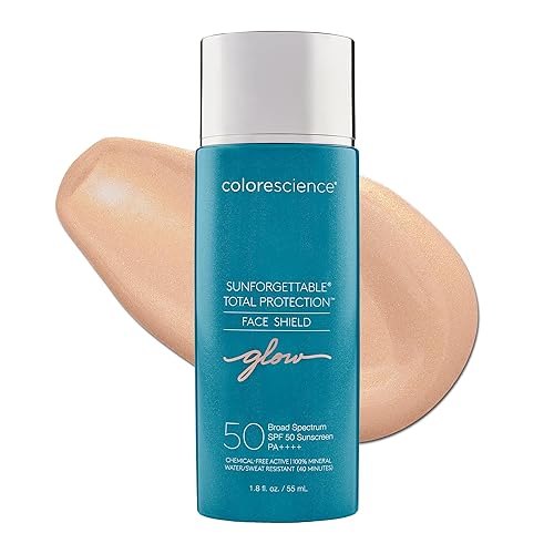 Colorescience Sunforgettable Total Protection Face Shield Glow SPF 50 Glow 18 onzas líquidas