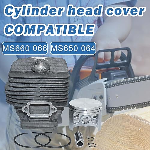 Miniatura 2 de AUMEL Kit del pistón del cilindro de 177.2 ft m para la motosierra Stihl MS660 066 MS650 064 substituye 1122 020 1211.