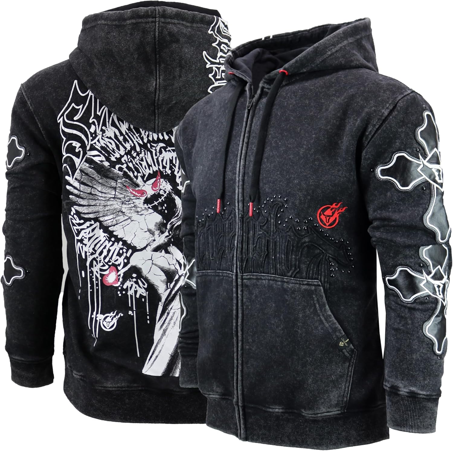 SCREENSHOT-FLEECE HOODIE 5202 Mens Urban Streetwear NYC Graffiti Oversize Fit Fleece Sweatshirt Hoodie - Image 6