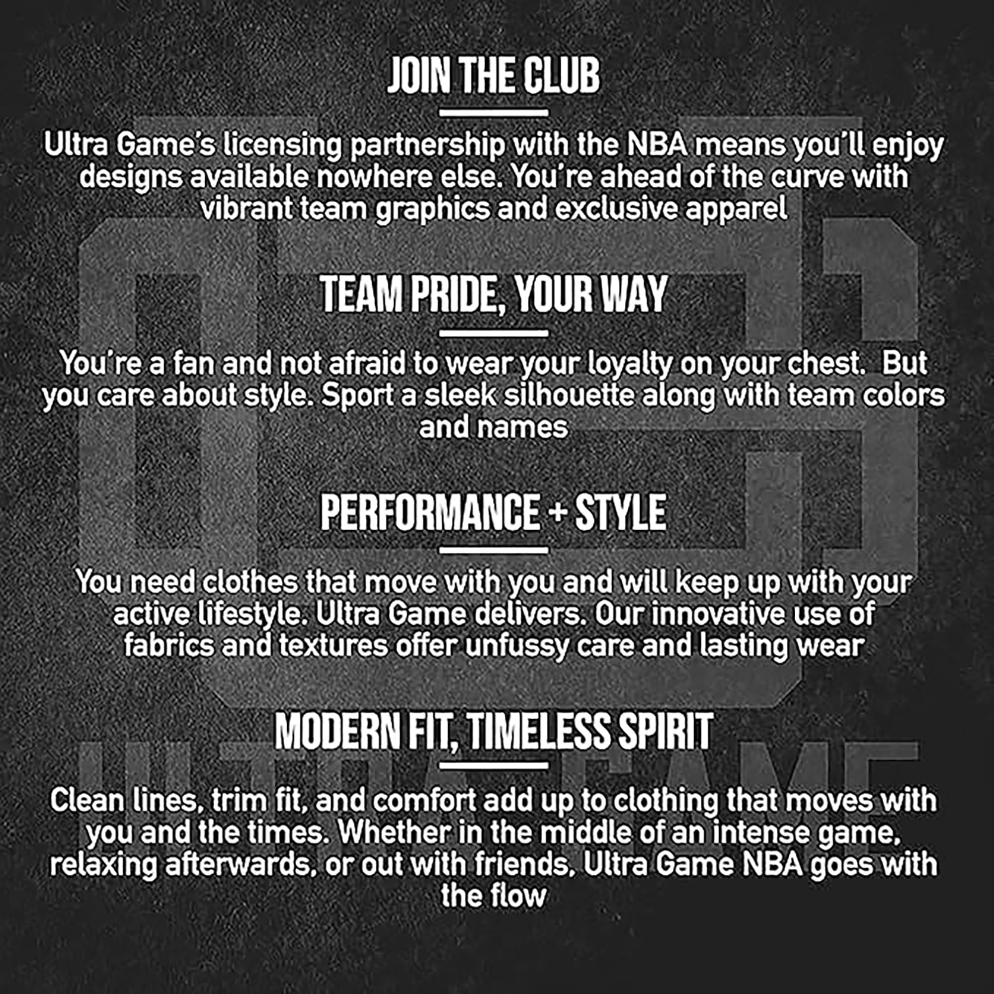 Ultra Game Męska bluza z kapturem NBA Focused bluza z kapturem dla fanów sportu, węgiel drzewny wrzos, XXL