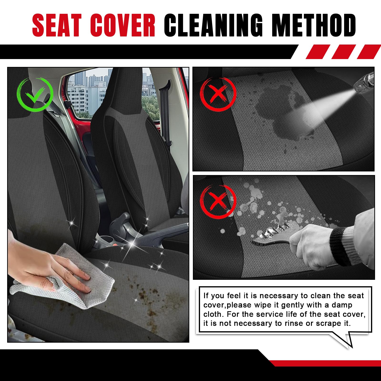Sitzbezüge Auto für 2011-2023 VW UP | Autositzbezüge Auto-Sitzschoner Schonbezüge Sitzauflagen Sitzbezug Vordersitze