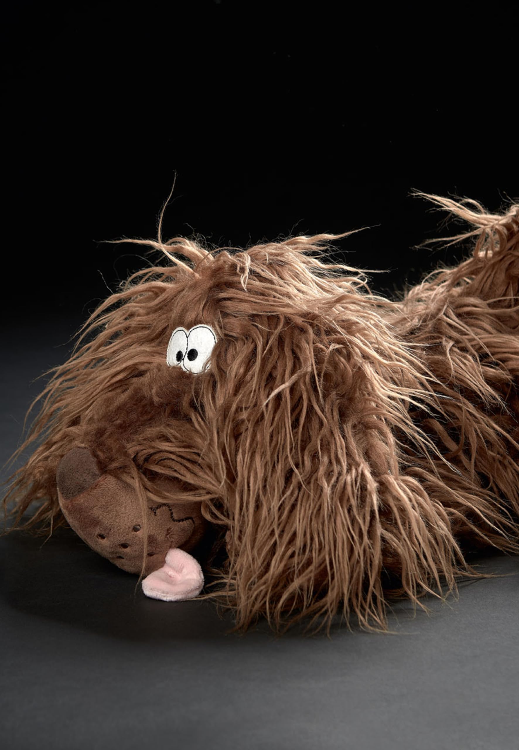 Sigikid Zottle Lottle, BeastsTown, peluche da collezione, regalare, giocare, coccolare, consigliato per bambini e adulti dai 3 ai 99 anni, poliestere, marrone/cane, 30 x 14 x 17 cm