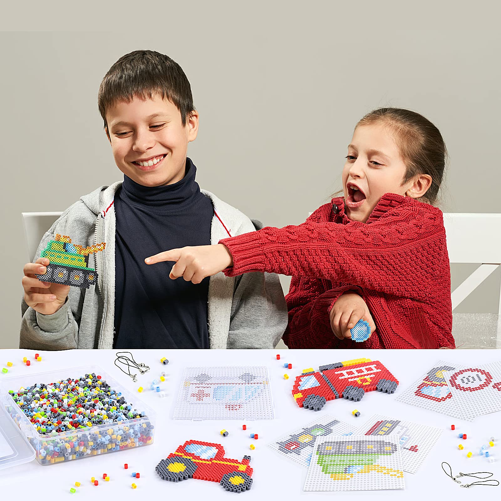BLOT Perles à Repasser 4000 Pièces – Kit Créatif Princesse Avec Plaques, Pincettes Et Accessoires – Fusible 5 Mm Pour Enfants Filles Et Garçons