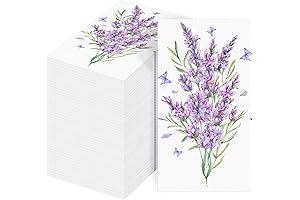 Floral Decorative 100 Pack Disposable Paper Guest Paper Hand Towels