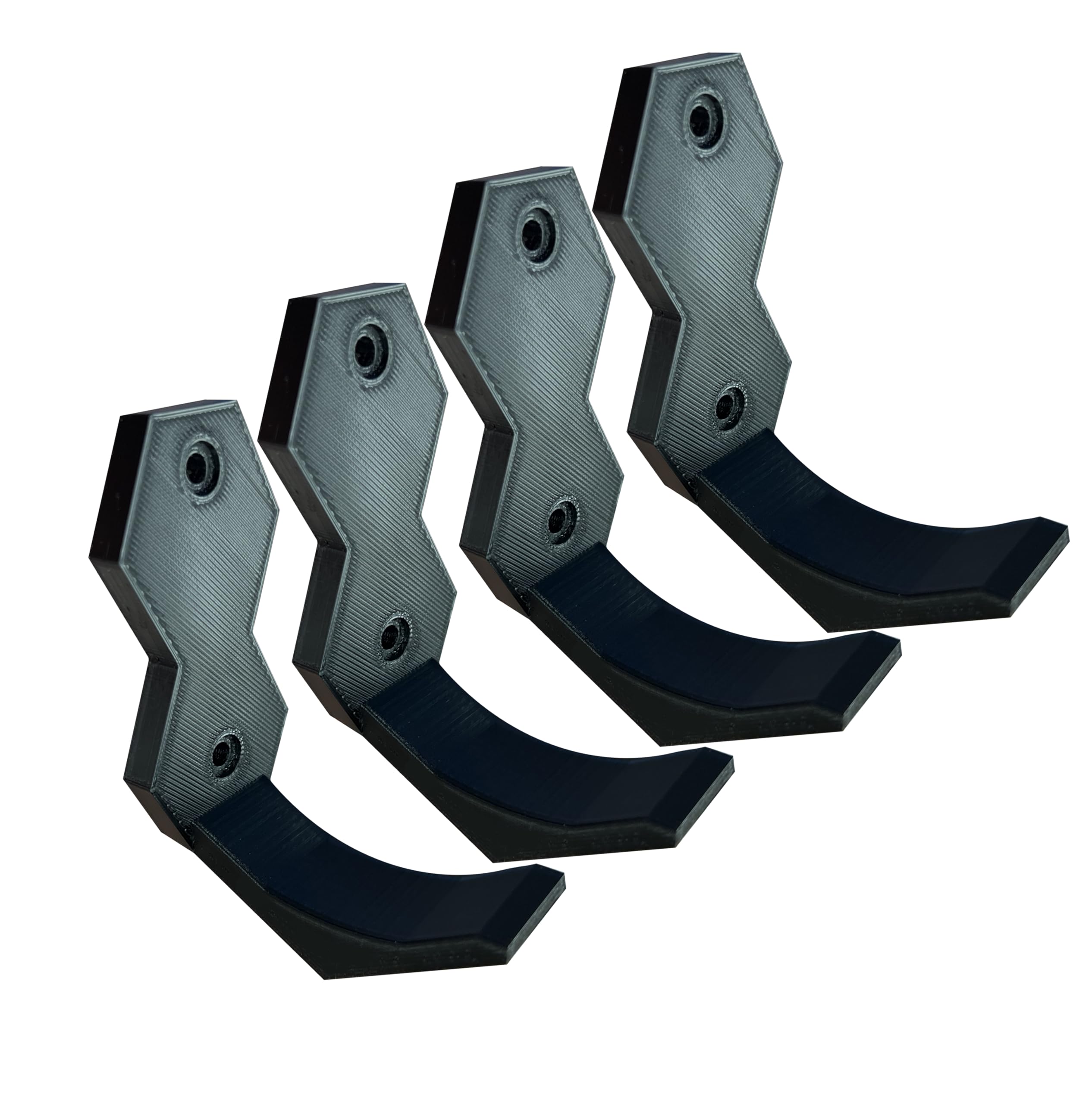The Mag Rack Rifle and Shotgun Wall Mounting Hooks - Two Sets of 4 Hooks - Durable, Lightweight, Easy Install, Made in USA