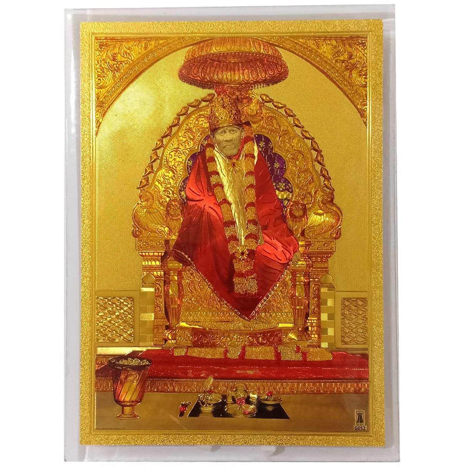 Sai Baba Photo Frame | Sai Baba Photo for Pooja | Home Decor | Office Decor (5 x 7 Inches)