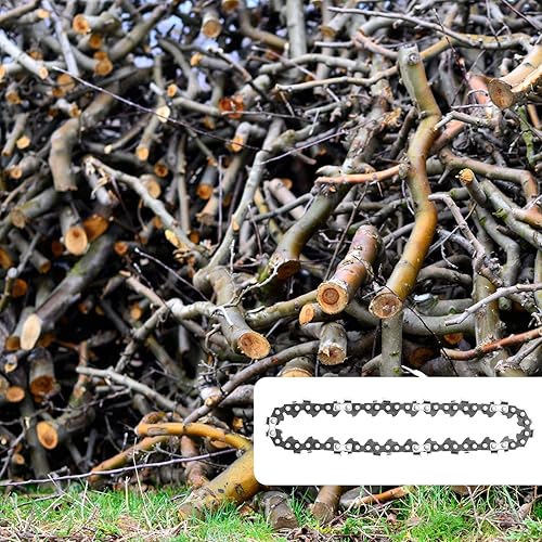 Miniatura 4 de Mini cadena de motosierra portátil de repuesto para cuchilla de motosierra eléctrica inalámbrica, tijeras de podar de motosierra de 24 V para corte