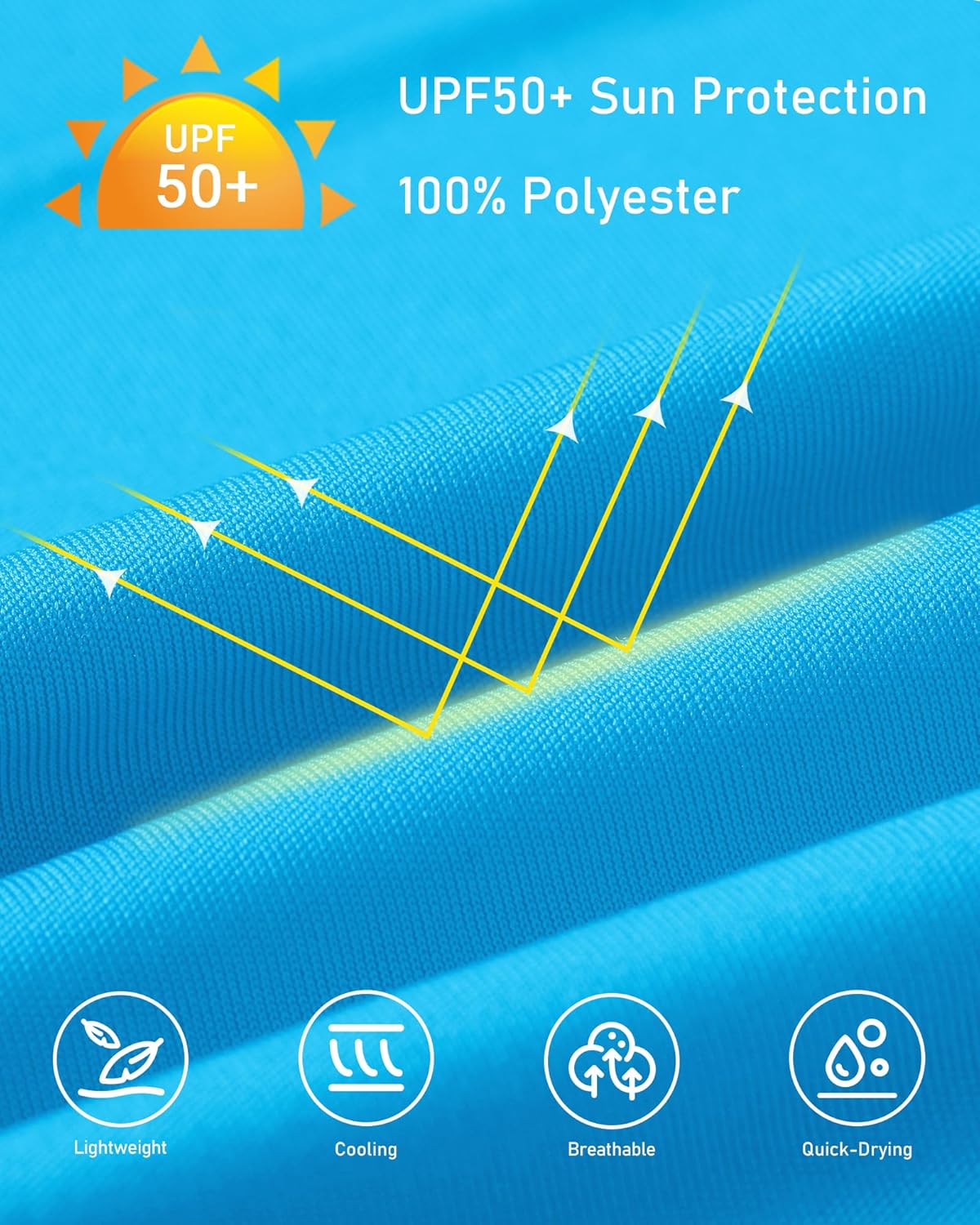 Boys Toddler Rash Guard Long Sleeve Zip Up UPF 50+ Sun Protection UV Shirts Quick Dry Kids SPF Swim Shirt Thumb Hole - Image 3