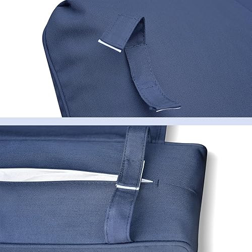 Miniatura 7 de Cojín de repuesto reclinable para interiores y exteriores, cojín lavable, asiento profundo, protección UV, protección contra la decoloración y