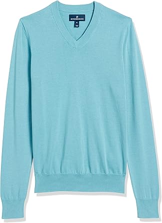 cotton v neck jumper mens