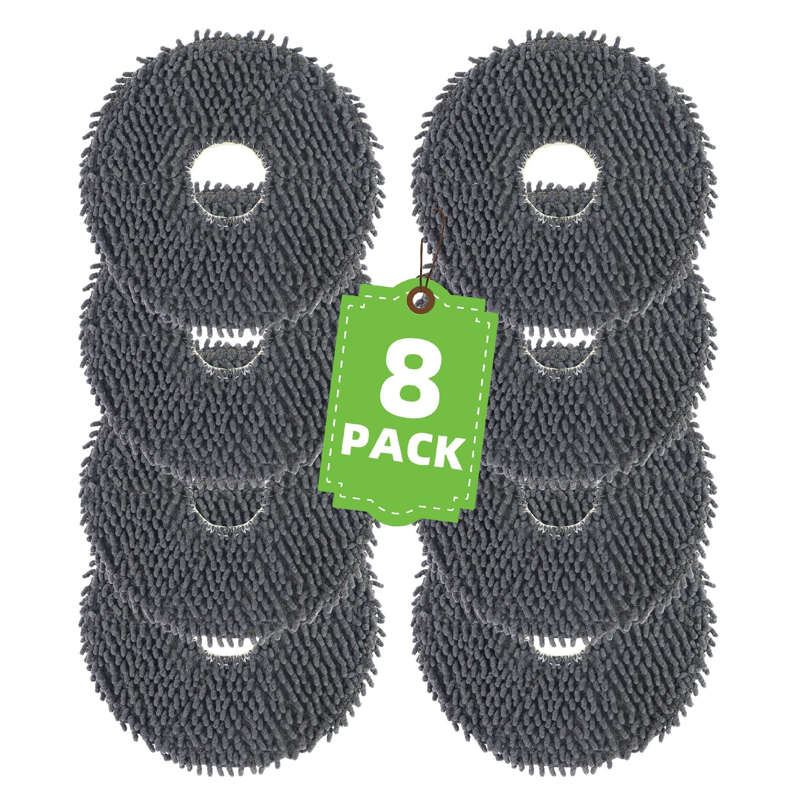 Juego de 8 Paños para iRobot Roomba Plus 405 y 505 Combo Robot Aspirador, Reutilizable y Lavable, Paño de Repuesto