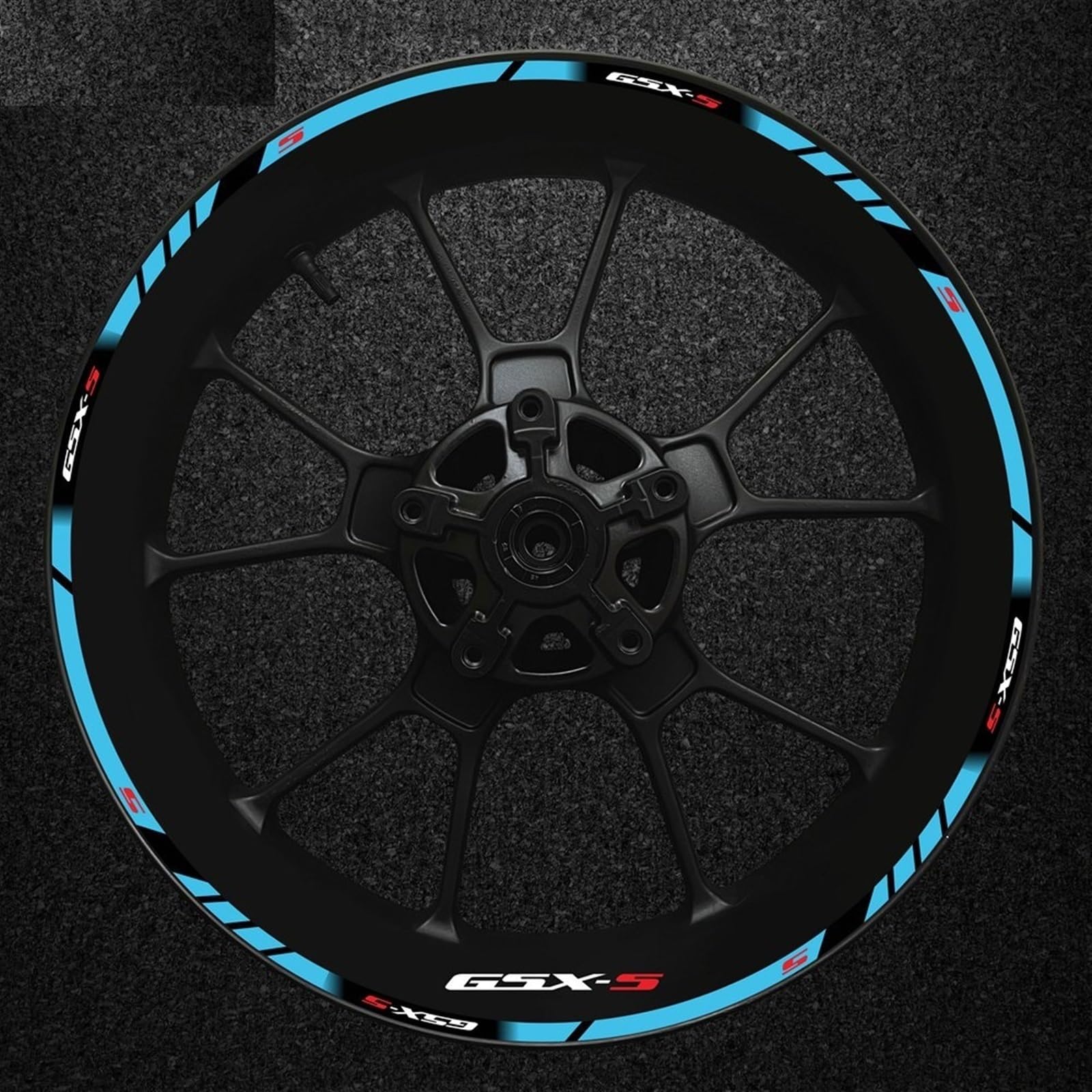 Full Set Motorcycle Gsxs Wheel Sticker Stripe Reflective Rim for Suzuki Gsx-s Gsx-s750 Gsxs1000 750 1000 600 2022(Color4)