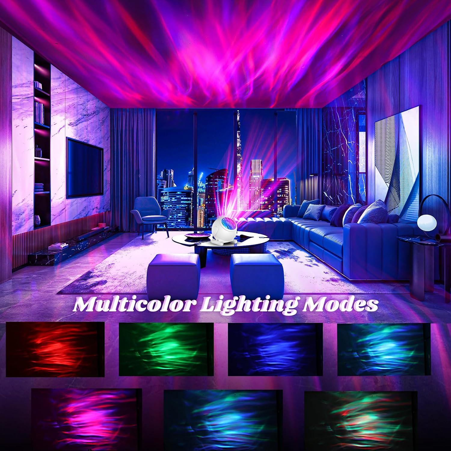 Northern Lights Projector, Aurora Projector with Timer and Remote image 2