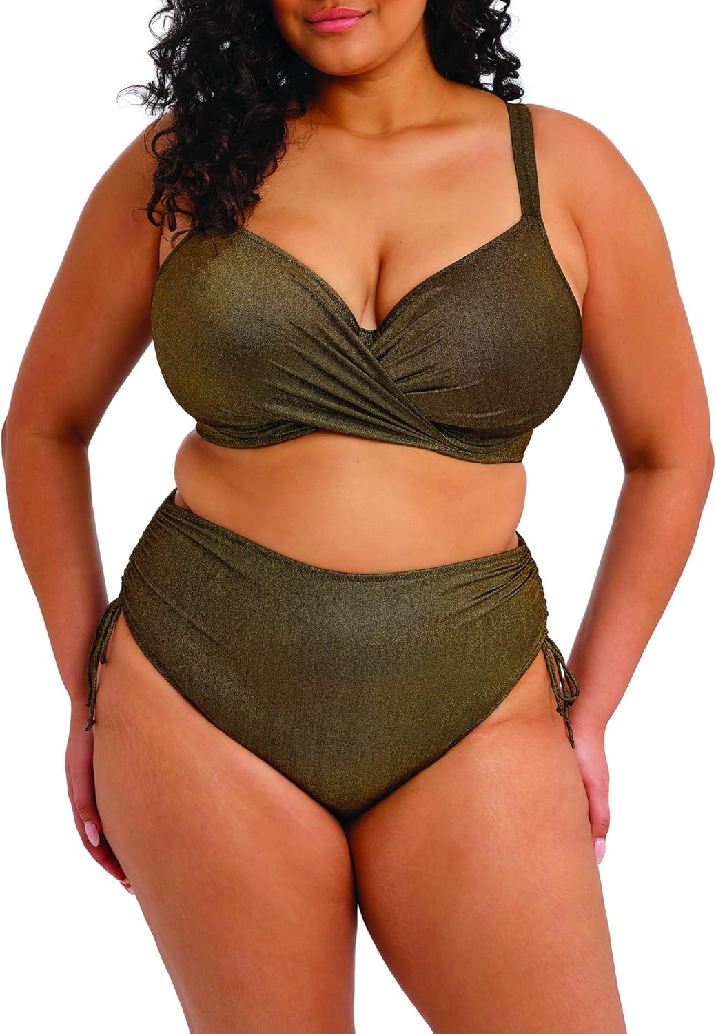 Women's Sunset Shimmer Underwire Plunge Bikini Top