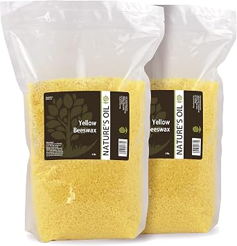Natures Oil Yellow Natural Beeswax Pearls, Triple Filtered, 8lbs