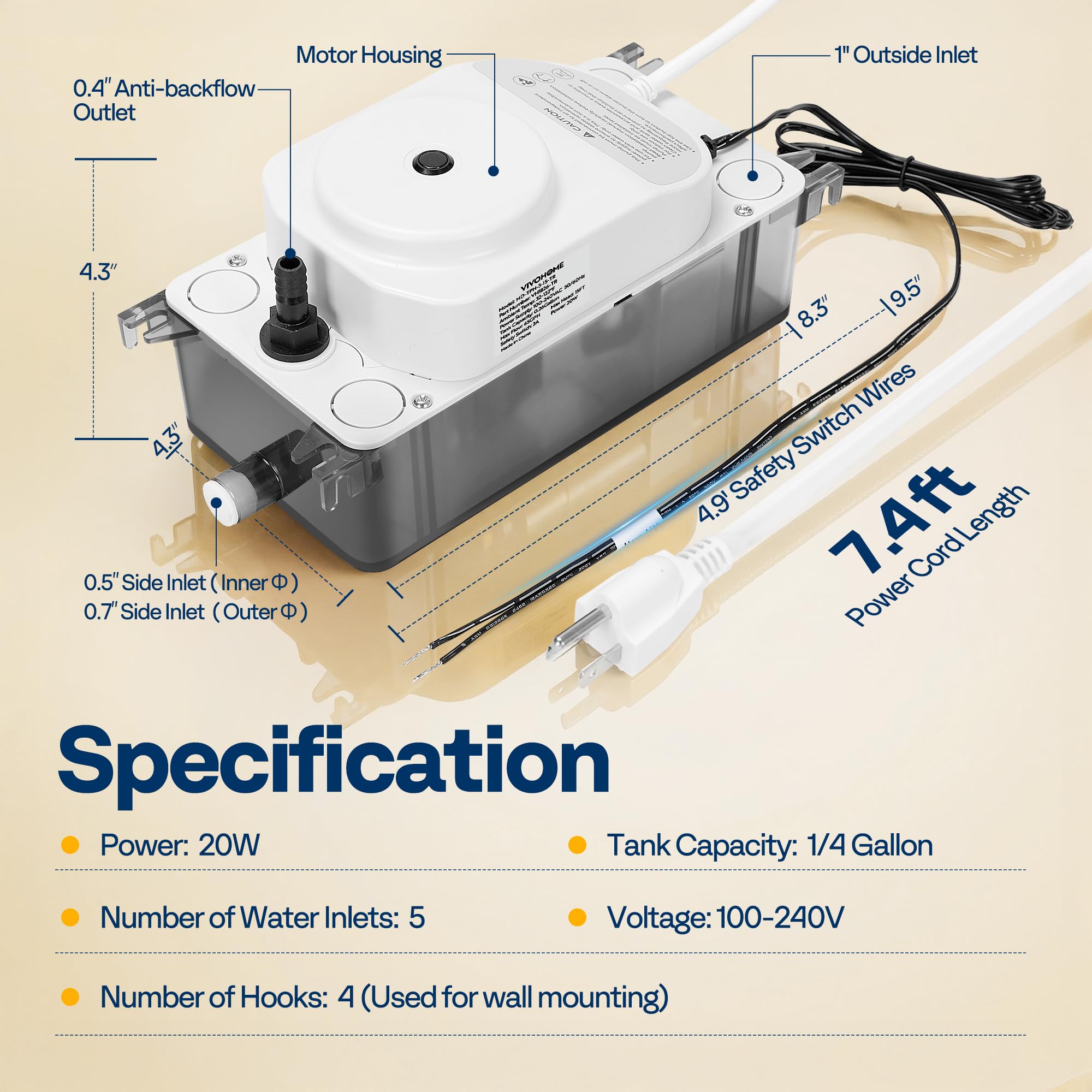 HVAC Condensate Pump - Automatic Alarm & Easy DIY -8