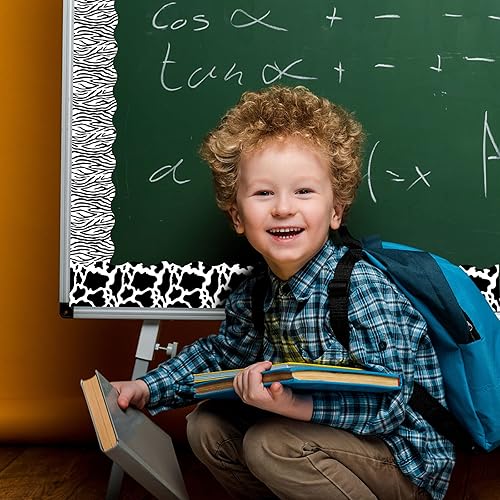 Miniatura 2 de 60 tablones de anuncios con estampado de animales, frontera, safari, selva, tablón de anuncios, leopardo, cebra, tigre, jirafa, vaca, tablón de